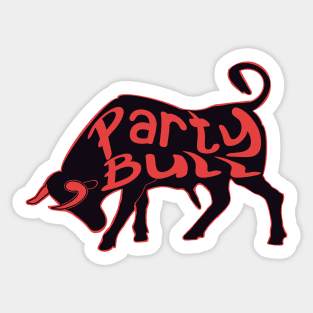 Party Bull Sticker